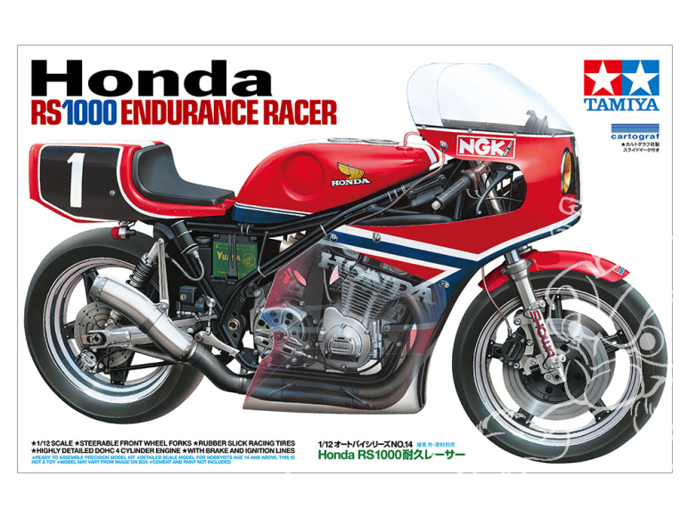 TAMIYA MAQUETTE MOTO 14014 Honda RS1000 Endurance 1/12