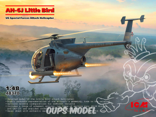 Icm maquette helicoptére 48370 AH-6J Little Bird 1/48