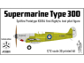 IBG maquette avion print 3D A720001 Supermarine Type 300 prototype K5054 De Spitfire avec pilote 1/72