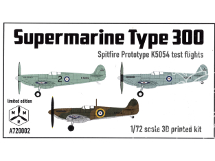 IBG maquette avion print 3D A720002 Supermarine Type 300 prototype K5054 De Spitfire vols d'essai 1/72