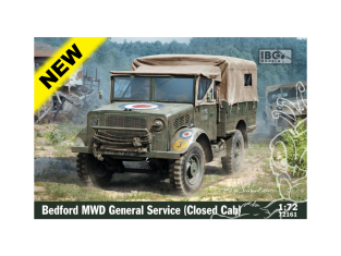 IBG maquette militaire 72161 Bedford MWD Service général (Cabine fermée, Production tardive) 1/72