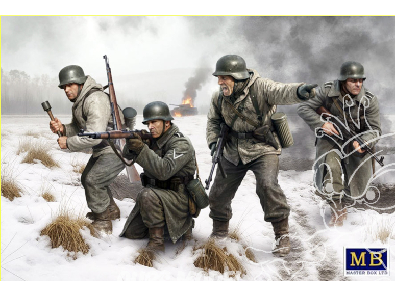 Master Box maquette militaire 35254 Infanterie Allemande Bastogne 1944 WWII 1/35