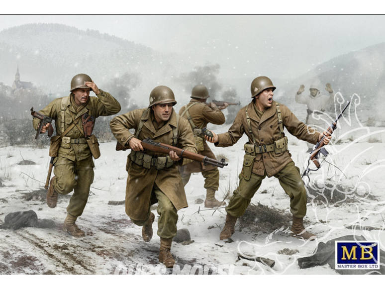 Master Box maquette militaire 35253 U.S. 101st Airborne division Bastogne 1944 WWII 1/35