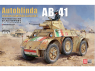 Lanmo Model maquette militaire MM35005 Voiture blindée italienne Autoblinda AB-41 1/35