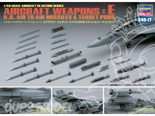 HASEGAWA maquette avion 36117 X48-17 U.S. AIRCRAFT WEAPONS E 1/48