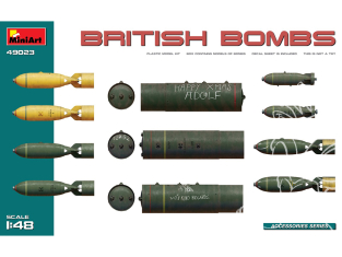 Mini Art maquette avion 49023 BOMBES BRITANNIQUES WWII 1/48