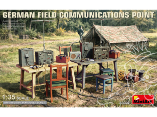 Mini Art maquette militaire 53002 POINT DE COMMUNICATION DE TERRAIN ALLEMAND 1/35