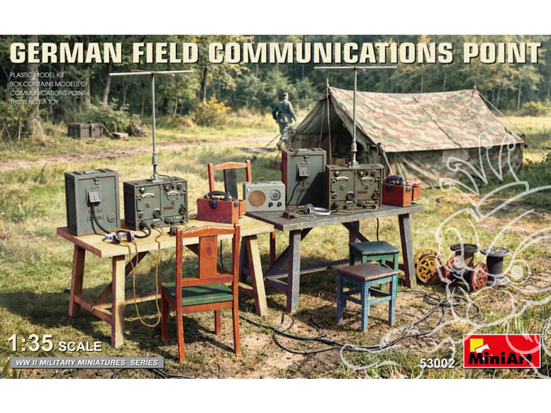 Mini Art maquette militaire 53002 POINT DE COMMUNICATION DE TERRAIN ALLEMAND 1/35
