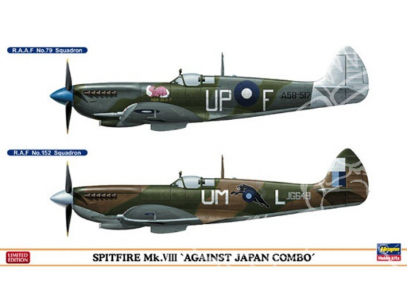 HASEGAWA maquette avion 01927 SPITFIRE Mk.VIII combo 1/72