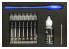 Border model outillage BD0051 Coffret porte pointes et assortiment de 7 pointes à graver Bluish Rock (Bleu)