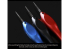 Border model outillage BD0050 Coffret porte pointes et assortiment de 7 pointes à graver Blood Moon (rouge)
