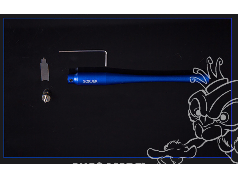 Border model outillage BD0056 Grattoir en tungstène Bleu