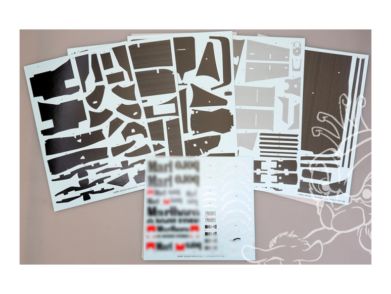 HOBBY DESIGN HD04-0205 Decalques Mclaren MP4/4 1988 Tabac Logo Decal pour BEEMAX 1/12