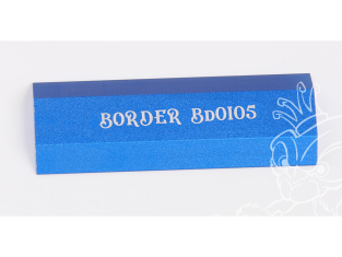 Border model outillage BD0105-B Cale à poncer en métal bleu