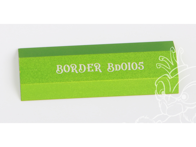 Border model outillage BD0105-G Cale à poncer en métal vert