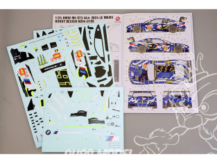 HOBBY DESIGN HD04-0199 Decalques BMW M4 GT3 N°46 Le Mans 2024 1/24