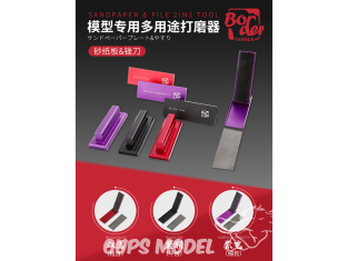 Border model outillage BD0095 Outil 2 en 1 Lime + cale à poncer Rouge
