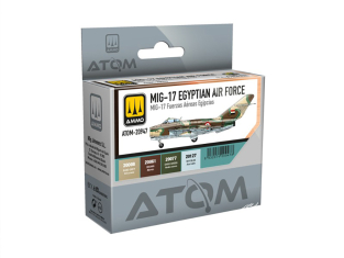 MIG peinture Atom 20947 Set MIG-17 Egyptian Air Force 4 x 20ml