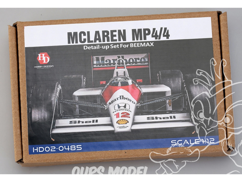 Hobby Design kit d'amélioration voiture HD02-0485 Detail-Up Mclaren MP4/4 kit beemax N°26 1/12