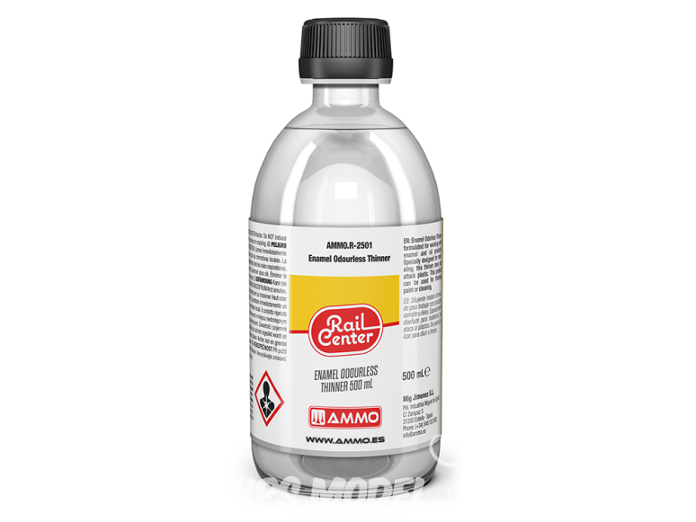 Ammo mig peinture Rail Center R-2501 Diluant Enamel sans odeur 500ml