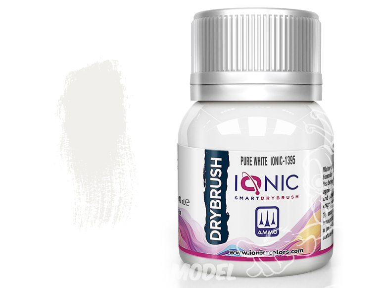 Ammo MIG IONIC peinture 1395 Drybrush Blanc pur 40ml
