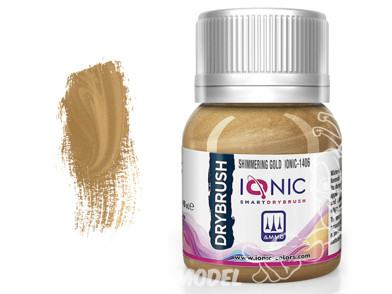 Ammo MIG IONIC peinture 1406 Drybrush Or scintillant 40ml