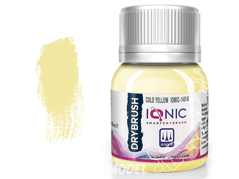 Ammo MIG IONIC peinture 1414 Drybrush Jaune froid 40ml