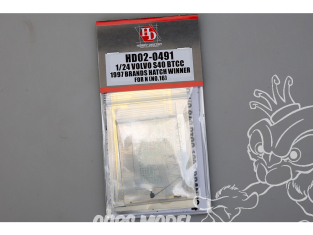 Hobby Design kit d'amélioration voiture HD02-0491 Detail-Up Volvo S40 BTCC 1997 vainqueur à Brands Hatch pour n° 16 1/24