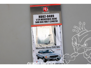 Hobby Design kit d'amélioration voiture HD02-0489 Detail-Up Mercedes-Benz 500 SEC Tamiya 1/24