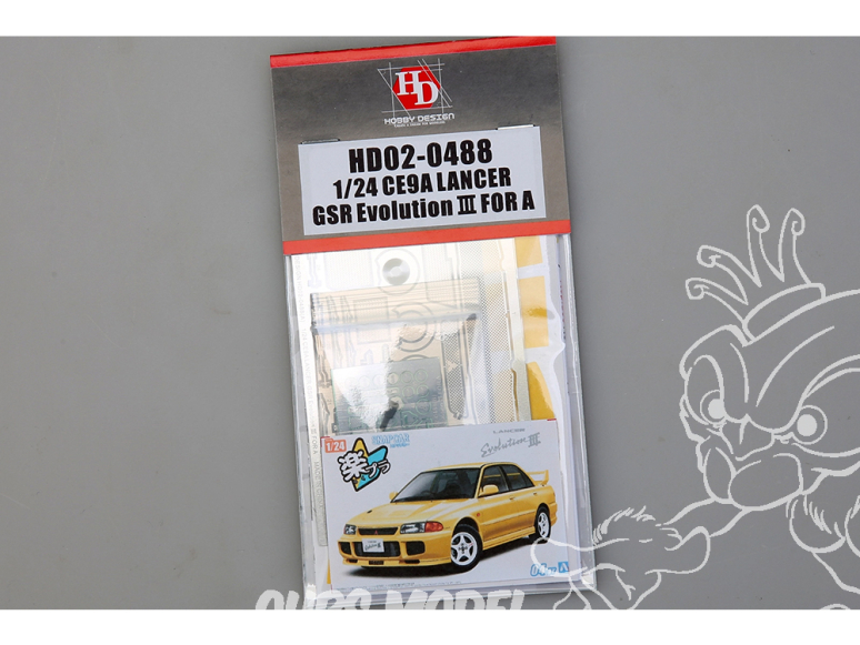 Hobby Design kit d'amélioration voiture HD02-0488 Detail-Up CE9A Lancer GSR Evolution Ⅲ kit Aoshima 1/24