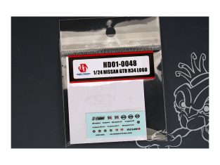 Hobby Design decalques voiture HD01-0048 Nissan GTR R34 Metal LOGO 1/24 Hobby Design decalques voiture HD01-0048 Nissan GTR R34 Metal LOGO 1/24