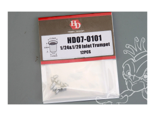 Hobby Design amélioration HD07-0101 Trompettes d'admission d'air 12 pièces 1/24 et 1/20