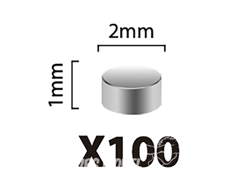 ModelCraft PTM0050 Ensemble magnétique 5x3mm 50 aimants