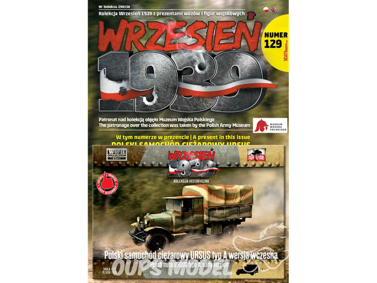 First to Fight maquette militaire pl129 Camion polonais Ursus type A version précoce 1/72