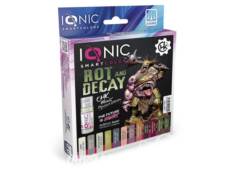 MIG peinture IONIC 0469 Set Pourriture et Décomposition – Sélection Signature de CHK Minis 12 x 20ml