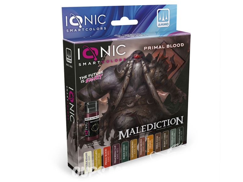 MIG peinture IONIC 0463 Set Malediction Primal Blood 12 x 20ml