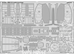EDUARD photodecoupe avion 48825 Undercarriage PBY-5A Revell 1/48