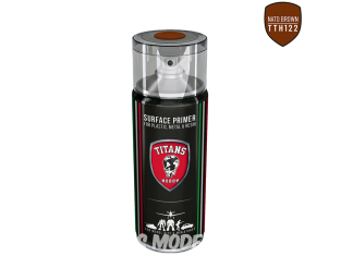 Titans Hobby TTH122 Brun OTAN Spray de 400 ml pour plastique, métal et résine