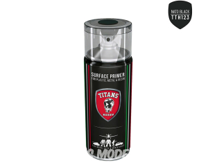 Titans Hobby TTH123 NOIR OTAN Spray de 400 ml pour plastique, métal et résine