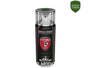 Titans Hobby TTH124 Vert OTAN Spray de 400 ml pour plastique, métal et résine