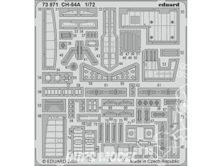 Eduard photodecoupe hélicoptère 73871 Amélioration CH-54A Icm 1/72