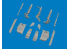 Eduard kit d'amelioration avion brassin Print 6481168 Jambes train d'atterrissage MiG-21F Eduard 1/48