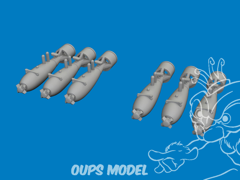Eduard kit d'amelioration avion brassin Print 6481213 Bombes frag 40lb P-40K Eduard 1/48