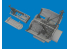 Eduard kit d'amelioration avion brassin Print 6481167 F-16C Baies de roues &amp; jambes standard Tamiya 1/48