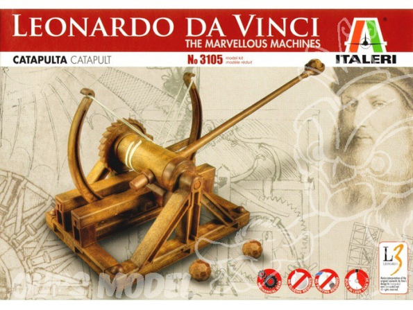 Maquette Italeri serie Leonardo da Vinci 3105 CATAPULTE
