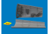 Eduard kit d'amelioration brassin Print 672457 Compartiement radio Messerschmitt Bf 109K-4 Eduard 1/72