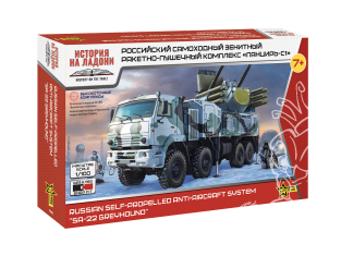 Zvezda maquette militaire 7441 Système antiaérien russe combinant missiles et canons Pantsir-S1 1/100