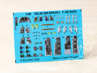 Eduard Space décalques 3D 3DL48288 F-16I SUFA Kinetic 1/48