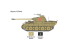 Italeri maquette militaire 75003 Starter Set Panther Sd.Kfz.171 Ausf. A peintures principale colle accessoires et pinceau 1/56