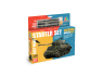 Italeri maquette militaire 75001 Starter Set Sherman M4A3E8 Fury marqueurs colle 1/56